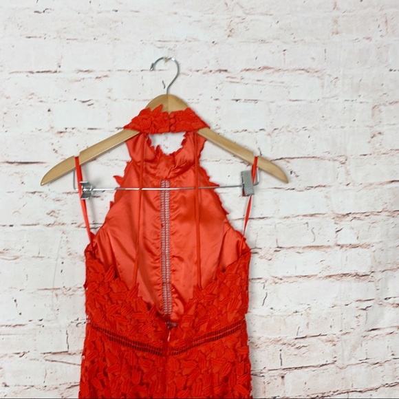 Bardot Gemma Lace Halter Dress Size 6 - Picture 5 of 7